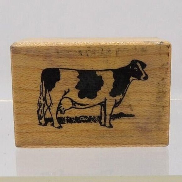 Cow- Holstein Stamp ©1998 PSX Designs Detail Dairy Cow - Picture 1 of 2